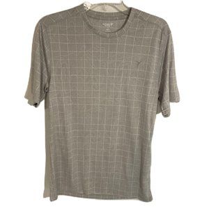 Old Navy Active GO-DRY Medium Men's T-Shirt Grey with White 100% Polyester